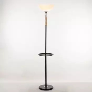 Торшер напольный BayerLux«Клаудия» со столиком, 115 Вт, Е27, черный, 2929150 см