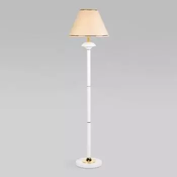 Торшер Lorenzo, 1x40Вт E27, цвет белый, золото