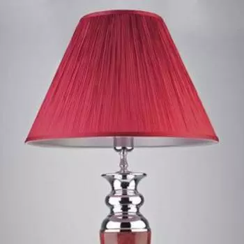 Торшер Majorka 1x60Вт Е27 бордовый, хром 45x45x160см