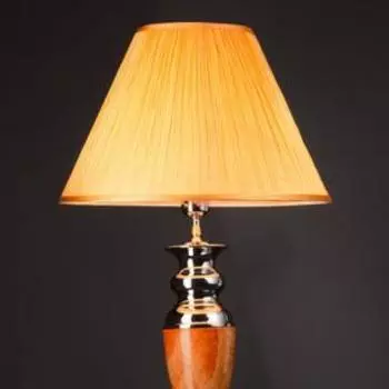 Торшер Majorka 1x60Вт Е27 янтарный, хром 45x45x160см