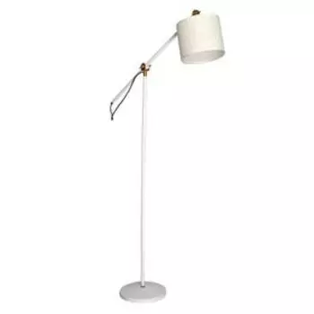 Торшер "Менола" 1x40Вт E27 белый 28х44х150 см.