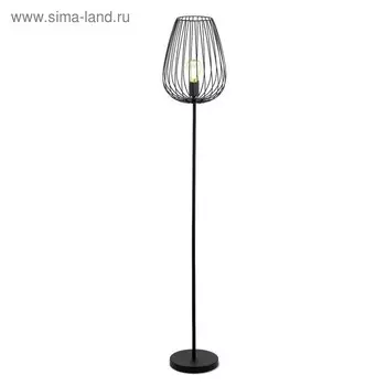 Торшер NEWTOWN 1x60Вт E27, чёрный 27,5x27,5x159,5 см