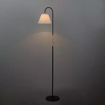 Торшер "Паула" 1х15Вт Е27 черный 42х42х165см