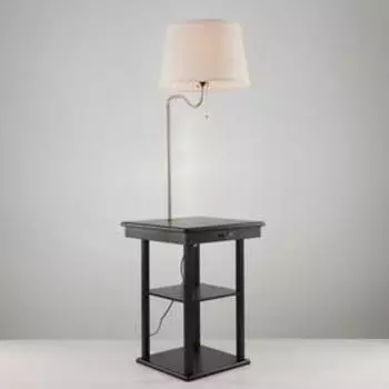 Торшер "Практик" Е27 40Вт 2хUSB черный