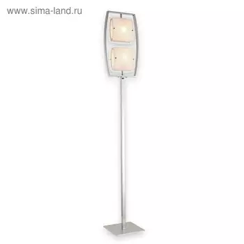 Торшер "Прима" 2x75Вт E27 хром 106x36x11см