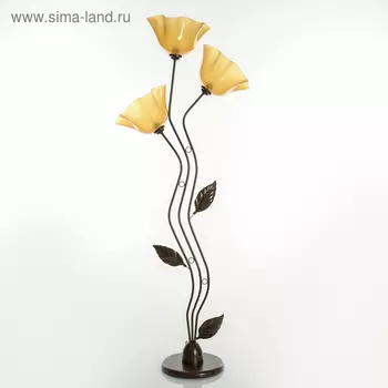 Торшер «Соцветие» 315 Вт E27 коричневый