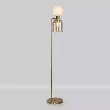 Торшер Tandem, 2x60Вт E27, цвет латунь