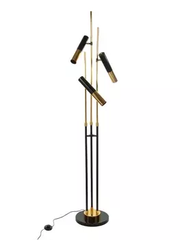Торшер «Титан» 3хЕ14 40 Вт черно-золотой 3030175 см