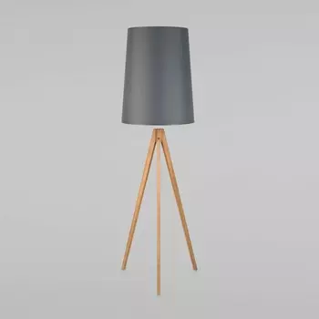 Торшер TK Lighting Walz 5046, E27, 1х60Вт, 600х600х1750 мм, цвет светлое дерево, хром