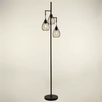 Торшер "Трио В" 3хЕ27 черный 25х25х173см