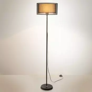 Торшер "Вуаль" Е27 40Вт черный 35х35х155см