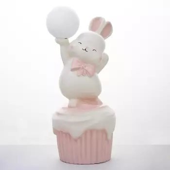 Торшер «Зайка» LED USB розовый 303069 см