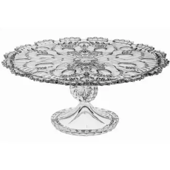 Тортовница Crystal Bohemia, на ножке, 32.5 см