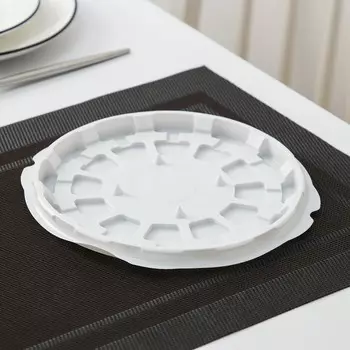 Тортовница одноразовая ПР-Т-165, дно d=20 см, цвет белый