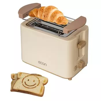 Тостер econ ECO-250TS vanilla, 700 Вт, 7 режимов, 2 тоста, ванильный