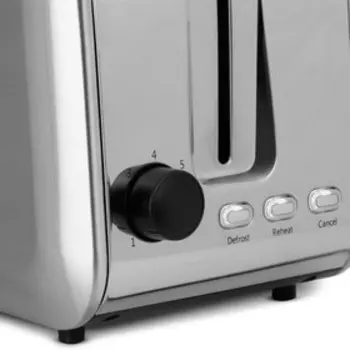 Тостер Vitek VT-1588, 750 Вт, 7 режимов, 2 тоста, серебристый