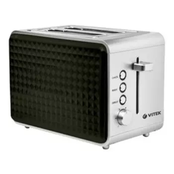 Тостер Vitek VT-1589 SR, 750 Вт, 6 режима, 2 тоста, серебристо-чёрный