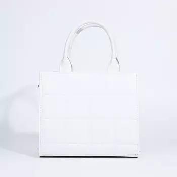 Сумка женская тоут TEXTURA на молнии, 251222 см, белый