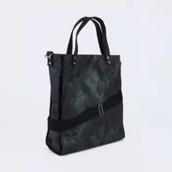 Тоут, отдел на молнии, длинный ремень, цвет хаки