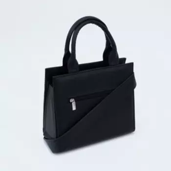 Сумка женская тоут TEXTURA на молнии, 251222 см, чёрный