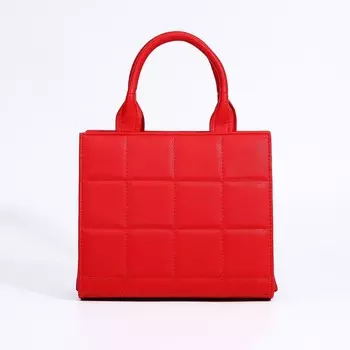 Сумка женская на молнии TEXTURA, маленький размер, цвет красный