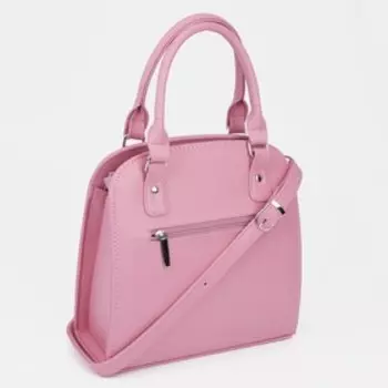 Тоут, отдел на молнии, наружный карман, регулируемый ремень, цвет розовый