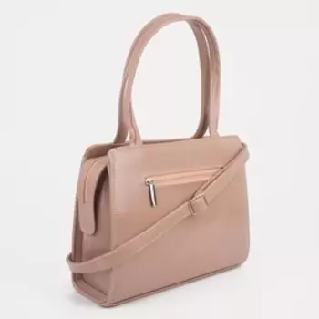 Тоут, отдел на молнии, наружный карман, регулируемый ремень, цвет розовый