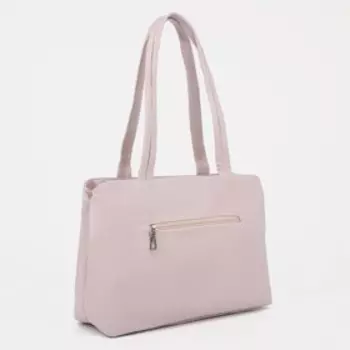 Тоут, отдел с перегородкой на молнии, наружный карман, цвет пудра