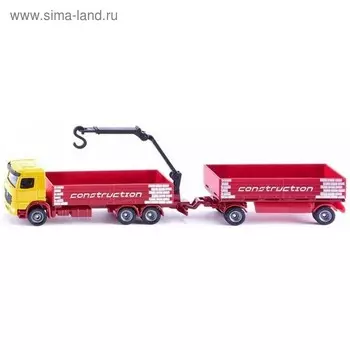 Тягач с прицепом для строительных материалов
