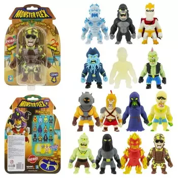 Тянущаяся фигурка, Monster flex серия 4, 15 см, 14 видов, МИКС