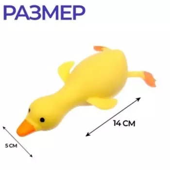 Мялка антистресс тянучка «Гусь», с песком, в шоубоксе, МИКС