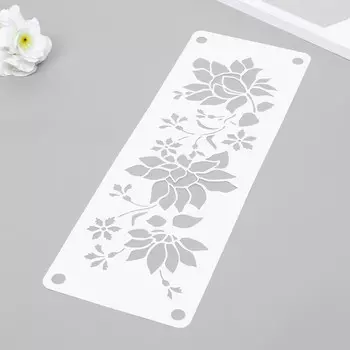 Трафарет-бордюр "Цветы" 11х32 см