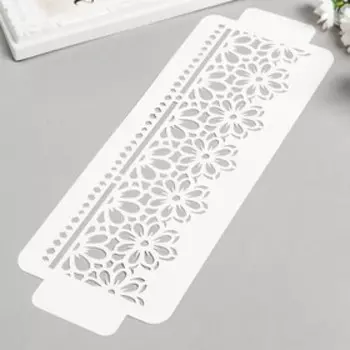 Трафарет бордюрный "Цвет" пластик, 11х32 см