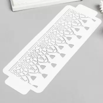 Трафарет бордюрный "Кисточки" пластик, 11х32 см