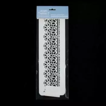 Трафарет бордюрный "Незабудки" пластик, 10х32 см