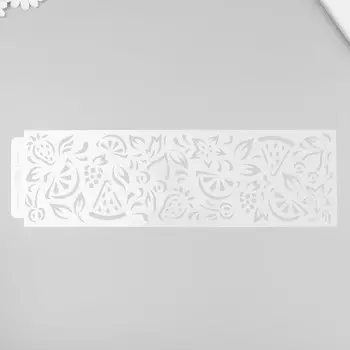 Трафарет бордюрный пластик «Фрукты», 4012 см