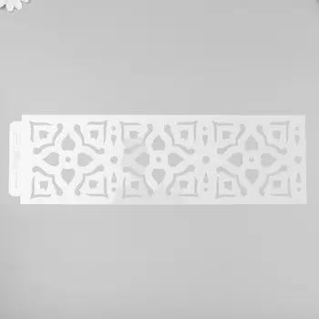 Трафарет бордюрный пластик «Геометрические цветы», 4012 см