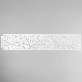 Трафарет бордюрный пластик «Птицы на ветвях», 6012 см