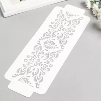 Трафарет бордюрный "Узор" пластик, 11х32 см