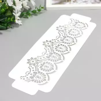 Трафарет бордюрный "Узор" пластик, 11х32 см