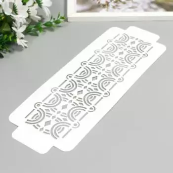 Трафарет бордюрный "Узор" пластик, 11х32 см