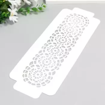 Трафарет бордюрный "Узор" пластик, 11х32 см