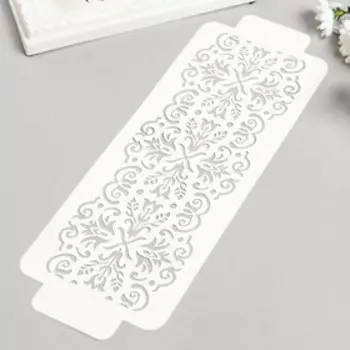 Трафарет бордюрный "Узор" пластик, 11х32 см