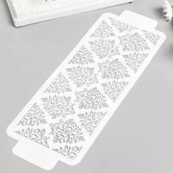 Трафарет бордюрный пластиковый "Узор" пластик, 11х32 см