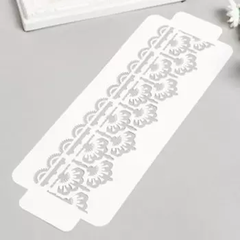 Трафарет бордюрный "Узор" пластик, 11х32 см