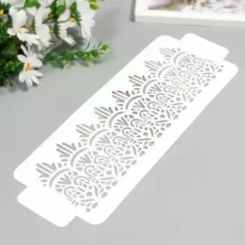 Трафарет бордюрный "Узор" пластик, 11х32 см