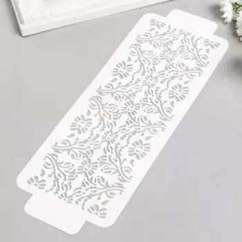 Трафарет бордюрный "Узор" пластик, 11х32 см