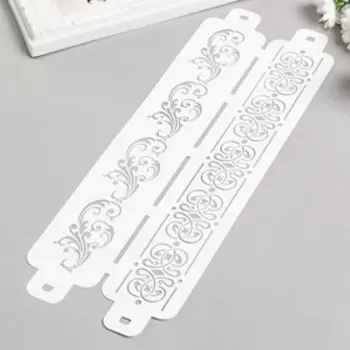 Трафарет бордюрный "Узорчики" 11х32 см