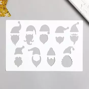 Трафарет "Бороды" 24х16 см
