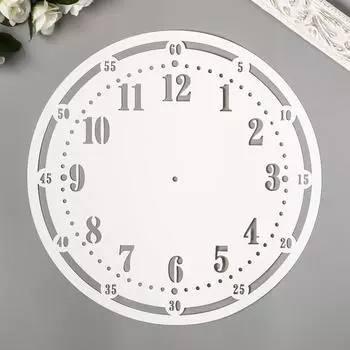 Трафарет пластиковый пластиковый "Часики" d-30 см